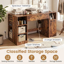 Sewing Table with Power Outlets and Storage Drawers by LJGDeals