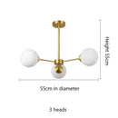 GobekUsa Glass Ball Pendant Lights: Modern LED Hanging Lamp for Home, Restaurant, Bar, and Cafe