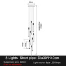 GobekUsa LED Staircase Chandeliers: Modern Luxury Lighting for Living Room, Restaurant, or Duplex Attic