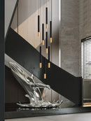 GobekUsa Black Gold Pendant Lamp: Modern Nordic Designer LED Indoor Lighting