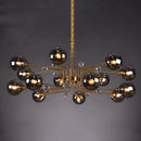 GobekUsa Glass Bubble Chandelier: Luxury LED Glass Ball Suspension Lamp for Living Room, Bedroom, and Shop