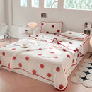 GobekUsa Cool Summer Blanket Set with Latex Bed Mat - Lightweight Breathable Comforter Bedding
