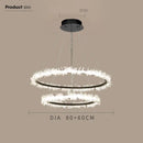 GobekUsa Gold Crystal Ring Chandelier for Living Room and Restaurant Décor