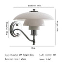 GobekUsa Glass Wall Lamp Danish Design Chrome Light E27 for Home Decor & Living Room