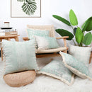 GobekUsa Cotton Crochet Tassel Cushion Cover for Sofa Lumbar Backrest Home Decor