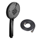 GobekUsa 3-in-1 Pressure Boost Shower Head with Hose Base - Large Water Yield