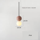Nordic Glass Pendant Light With Iron Finish