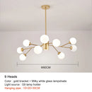 GobekUsa Black Chandelier: Luxury Glass Pendant Light for Home, Bedroom, or Living Room