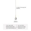 GobekUsa LED Glass Ball Chandelier: Modern Nordic Lights for Dining Room, Restaurant, Bar