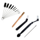 GobekUsa Coffee Machine Cleaning Brush Set: Wooden Grinder & Nylon Espresso Brushes