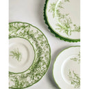 GobekUsa Green Flower Print Dinner Plate