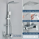 GobekUsa Digital Display Shower System with Thermostatic Control and Tub Spout