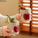 GobekUsa Cartoon Pattern Porcelain Cup - Creative Coffee Mug for Dining Table