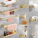 GobekUsa Bathroom Accessories Set: Towel Strip, Track, Holder, Rack, Hook, Dish, Toilet