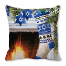 GobekUsa Christmas Short Plush Pillowcase 45x45cm Home Decor