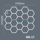 GobekUsa Hexagon LED Ceiling Light for Barbershop and Garage Hair Salon