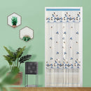 GobekUsa Lace Embroider Anti-Mosquito Net Door Curtains - Pleated Design for Light and Air Flow