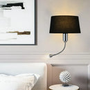 GobekUsa Elegant Fabric Wall Lamp for Bedside Reading in Modern Nordic Style