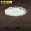GobekUsa Crystal Round Ceiling Lamp Elegant LED Lighting for Bedroom & Living Room