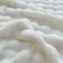 GobekUsa Bubble Velvet Blanket: Soft Cozy Flannel Sofa Cover, Single/Double, Office Nap & Air Conditioning