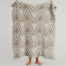GobekUsa Knitted Jacquard Blanket 130x180cm Multi-functional Throw