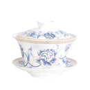 GobekUsa 350ml Ceramic Gaiwan Porcelain Tea Cup Set