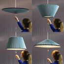 GobekUsa Deformed Fabric Umbrella Chandeliers LED Lamp for Home Lighting