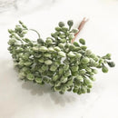 GobekUsa Green Plant Flower Cherry Stamen Berries Bundle for DIY Decor and Gifts