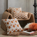 GobekUsa Jacquard Crochet Pillow Covers in Yellow-brown for Elegant Home Decor