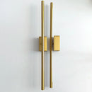 GobekUsa LED Metal Tube Wall Lamp Modern Black Gold Decor Sconce for Bedroom Foyer Bathroom