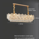 GobekUsa Gold Glass Dining Table Lamp | Modern Round Crystal Hanging Pendant Lights