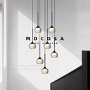 Black Water Drop Acrylic LED Pendant Light