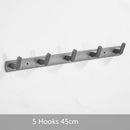 GobekUsa Aluminum Alloy Towel Hooks Wall Mounted Bathroom Robe Holder (3-6 Hooks)