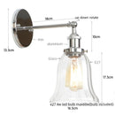 GobekUsa LED Glass Wall Lamp Industrial Stair Light Fixture for Home Decor