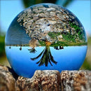 GobekUsa Glass Crystal Ball 4cm Mirrored Photography Prop Fengshui Home Decor