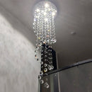GobekUsa Large LED Crystal Spiral Chandelier for Modern Living Room, Staircase, Bedroom, Hotel