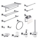 GobekUsa Bathroom Essentials Set: Towel Bar, Toilet Paper Holder, Bathrobe Hook, Soap Dish, Toilet Brush