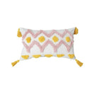 GobekUsa Bohemian Tufted Tassel Cushion Cover | Plush Embroidered Decorative Pillow for Sofa
