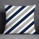 GobekUsa Blue Geometric Floral Design Pillowcase - Modern Home Decor Cushion Cover
