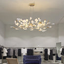 GobekUsa Ginkgo Leaves Chandelier: Nordic Luxury Pendant Lamp for Hotel, Stairs, Living Room
