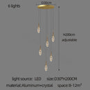 GobekUsa Diamond Crystal Chandelier - Gold Interior Designer Living Room Lamp