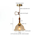 GobekUsa Cracked Glass LED Pendant Lights for Home Decor, Restaurant, Living Room, Kitchen