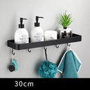 GobekUsa Black Aluminum Bathroom Corner Shelf Wall Mounted Storage Holder