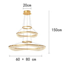 Modern Sculptural Ring Pendant Light Chandelier