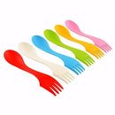 GobekUsa 6Pcs Outdoor Spork Set: Spoon, Fork, Cutter - Camping, Hiking, Picnic Utensils
