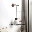 GobekUsa Ceramic LED Wall Lamp Modern Wood Decor Stair Light Fixtures