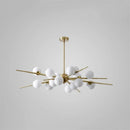 GobekUsa LED Glass Ball Pendant Light: Modern Nordic Chandelier for Living Room, Dining Room, and Cafe