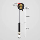 GobekUsa Gold LED Wall Lamp: Luxurious Nordic Spotlight for Home Bedside, Living Room, Bed Wall Light