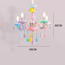 GobekUsa Crystal Luxury Candle Chandelier Vanity Pendant Light for Living Dining Bedroom