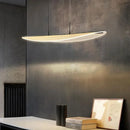 GobekUsa LED Chandelier: Nordic Long Curve Pendant Light for Home Office Dining Decor